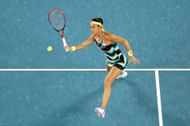 Caroline Garcia in action at the Australian Open